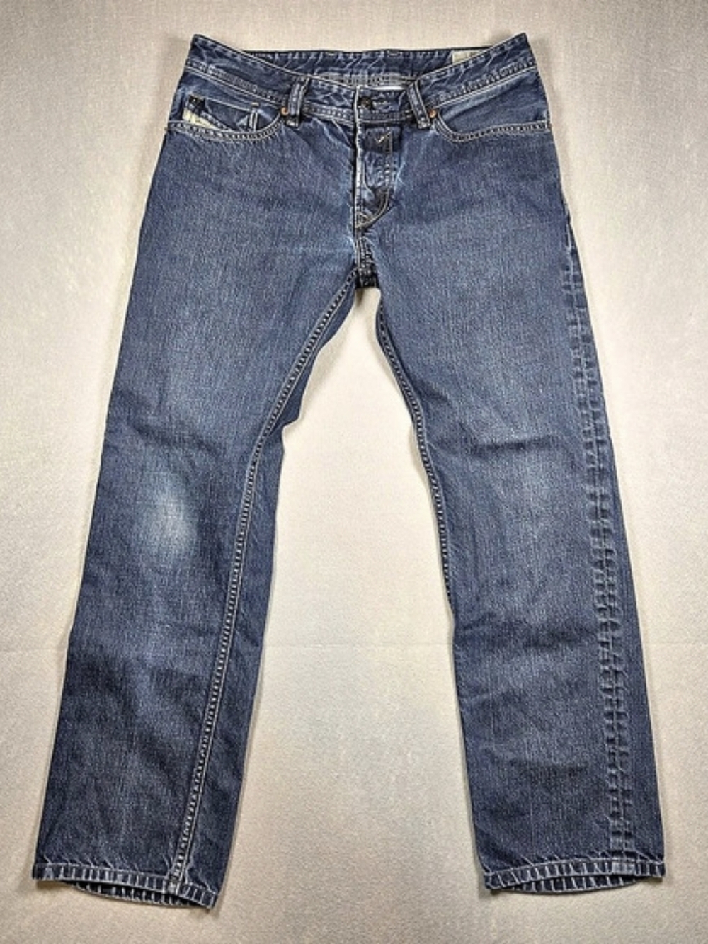 Diesel Waykee Men's Slim Jeans Waist 30 Blue Hemmed To 27.5